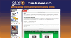 Desktop Screenshot of mini-lessons.info