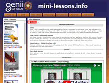 Tablet Screenshot of mini-lessons.info